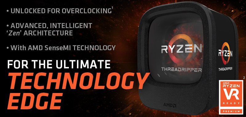 AMD RYZEN Threadripper 1920X 12 Core Desktop Processor 3.5 GHz